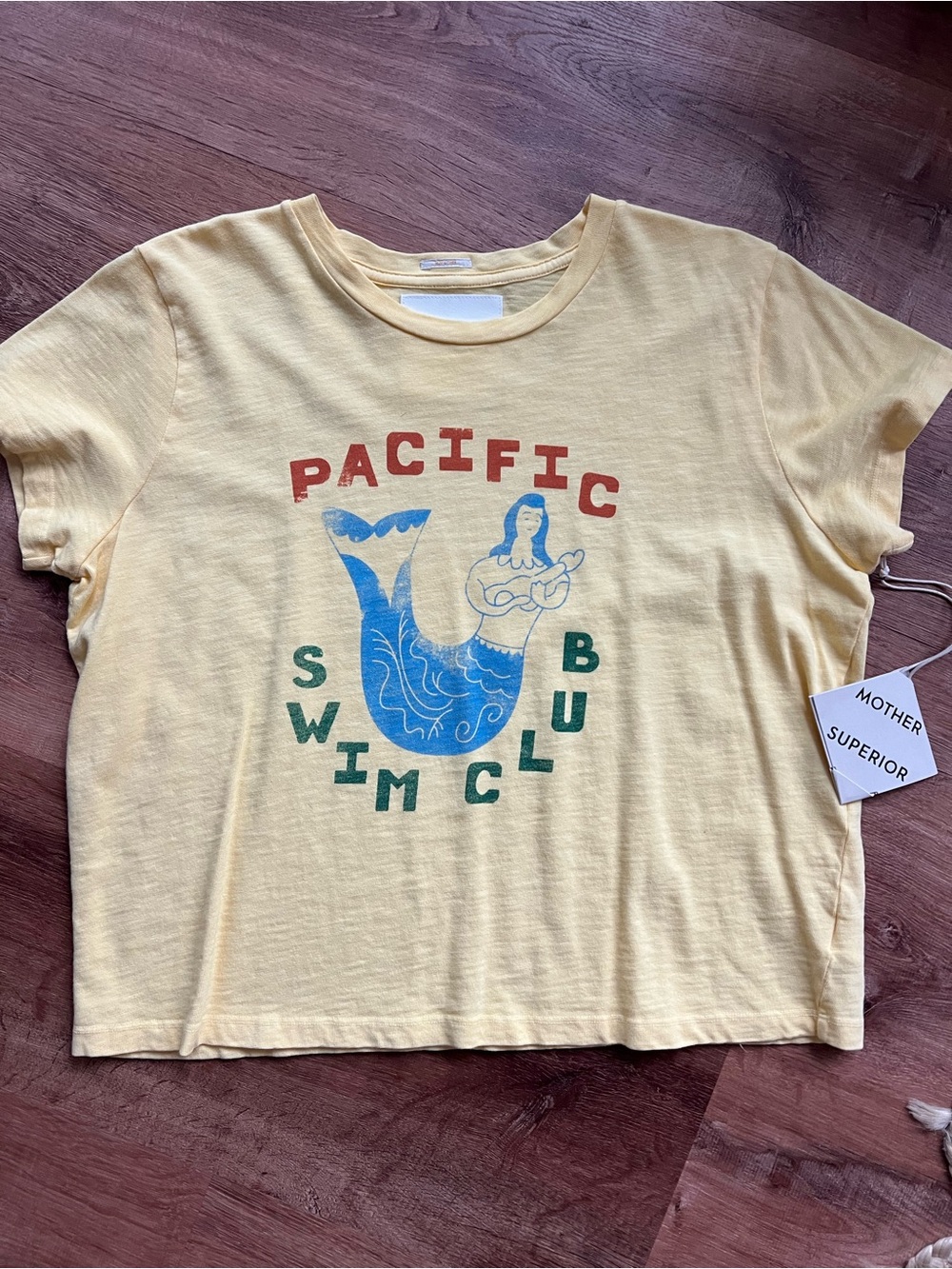 MOTHER The Sinful Tee Size XL NWT RT $125 Pacific Swim Club